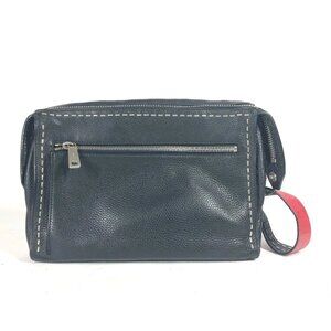 FENDI 7VA407 Messenger bag Selleria Crossbody Shoulder Bag Leather Black/Red